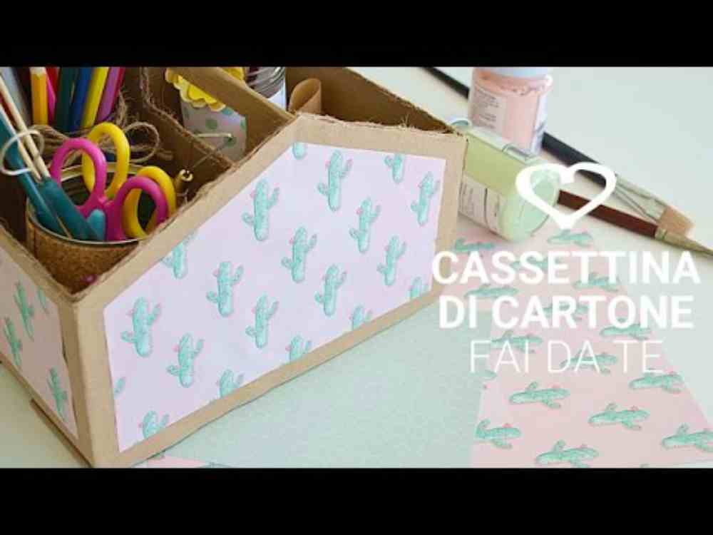 Riciclo Creativo Cassetta Fai Da Te Con Scatola Di Scarpe Video