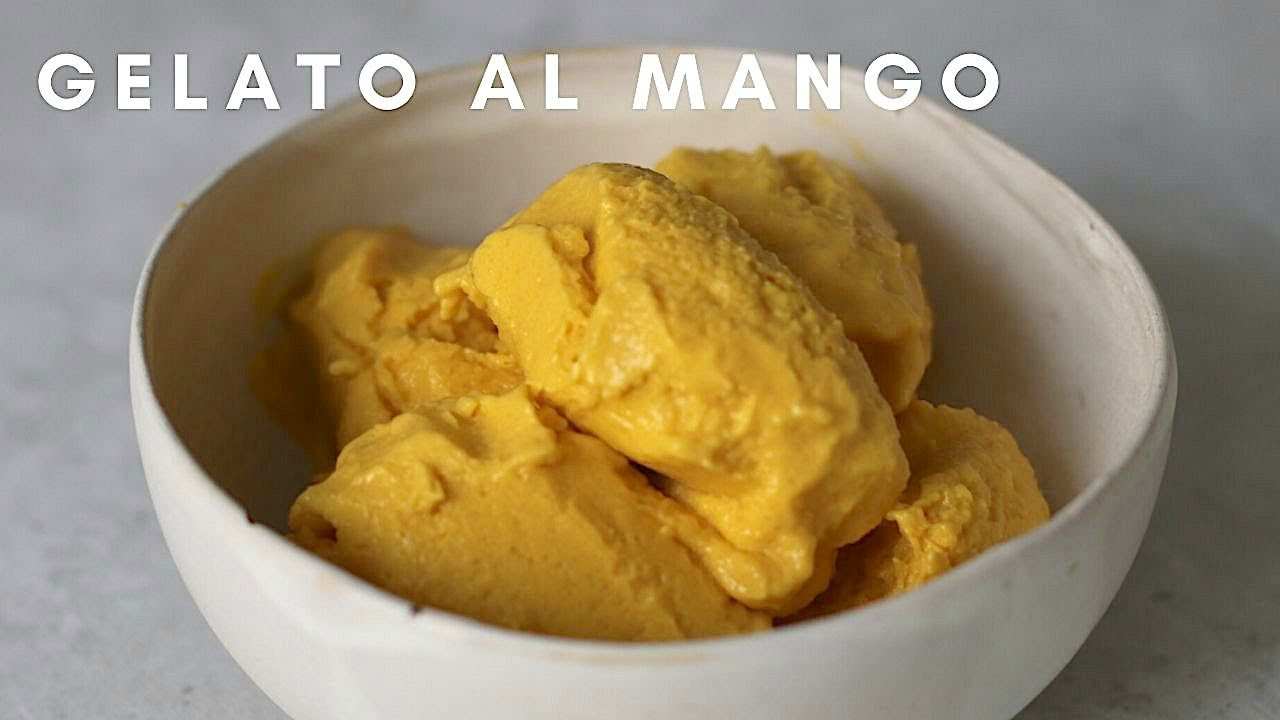 Ricetta vegana gelato al mango sano e veloce 