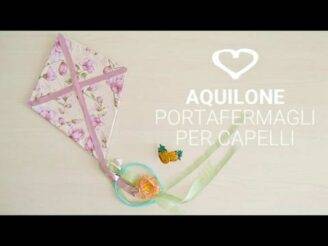 riciclo creativo aquilone porta fermagli