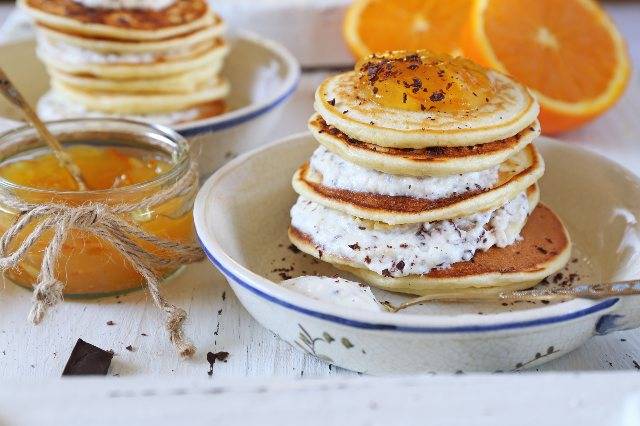 Pancakes dietetici ricotta, limone e arancia | Sani e veloci RICETTA