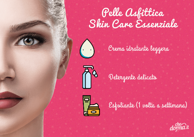 skin care pelle asfittica