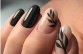 unghie nere foglie