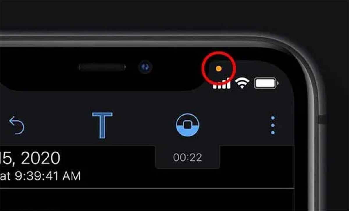 puntino arancione telefono