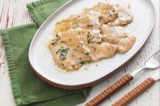 scaloppine vino bianco e prezzemolo