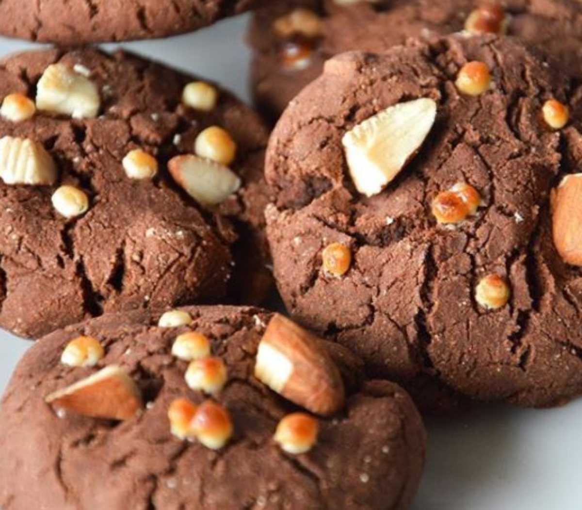 Cookies al cioccolato facili, light, senza burro