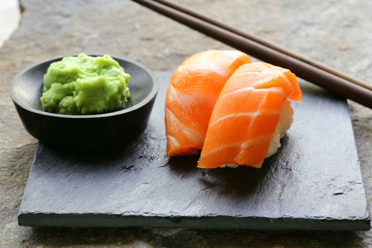 wasabi e sushi
