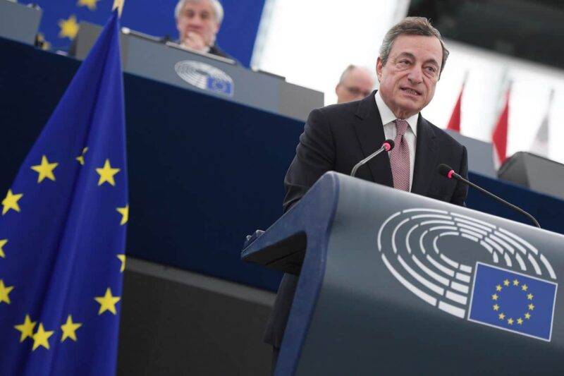 Mario Draghi, dalla BCE al Governo (Getty Images)
