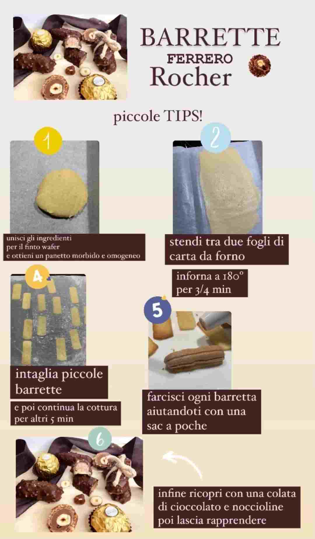 Barrette Ferrero rocher tips