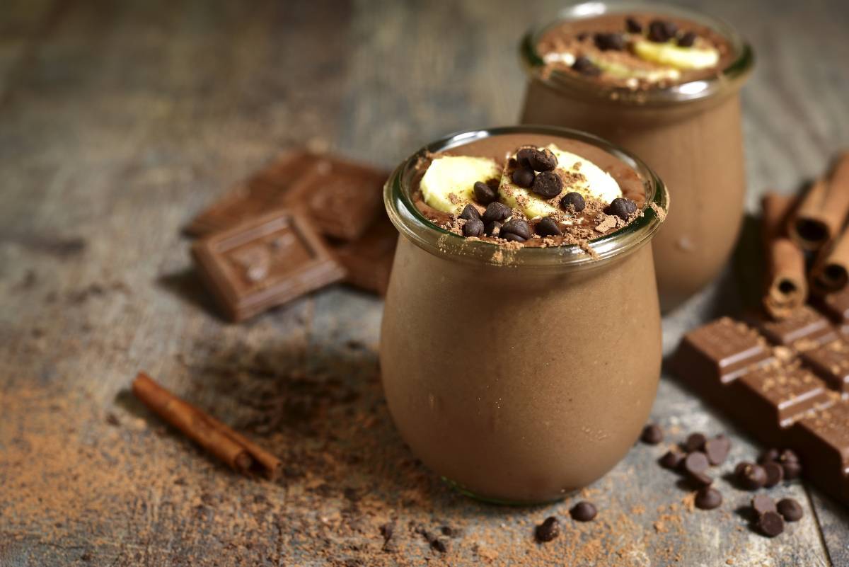 mousse cioccolato e banana