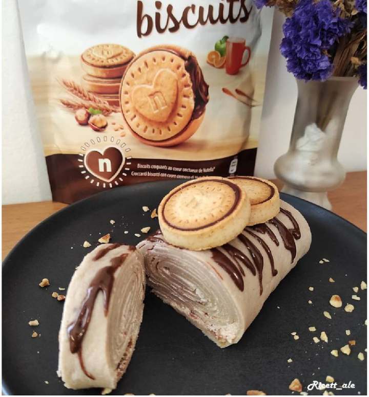 Nutella Biscuits Crepes Roll 