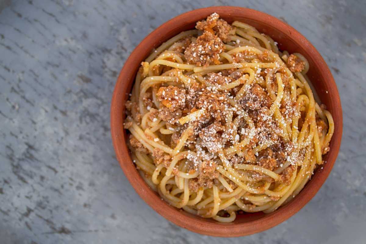 Ragù con spaghetti