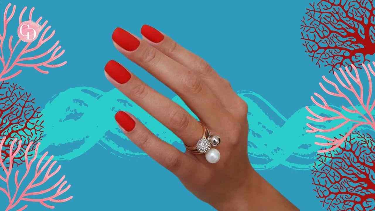 unghie corallo estate 2021