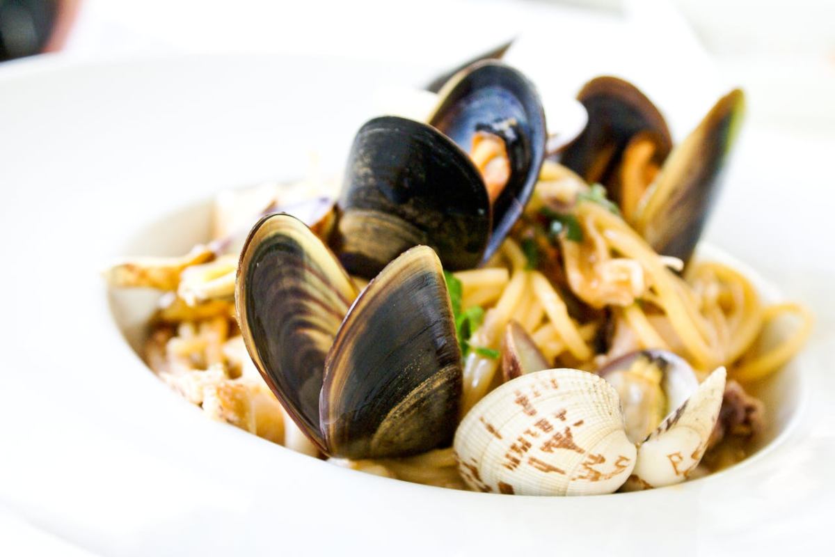 Frutti di mare in un piatto