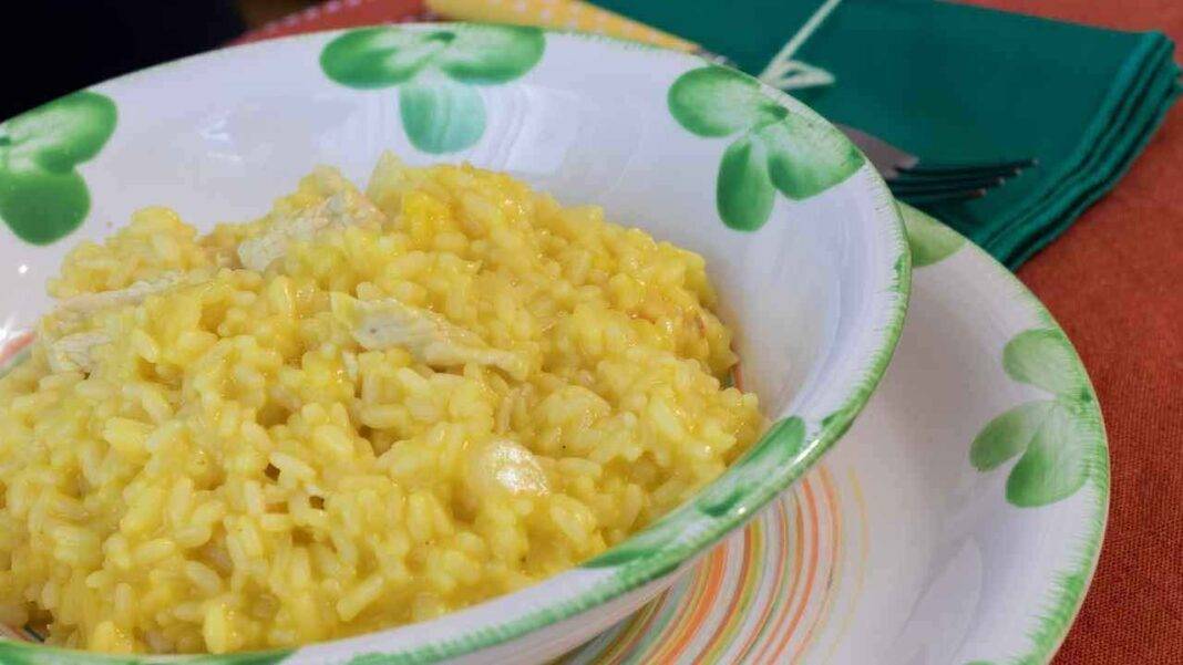 Risotto con zafferano e ricetta preparazione
