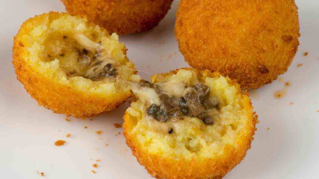 Arancini di riso ai funghi ricetta preparazione ingredienti