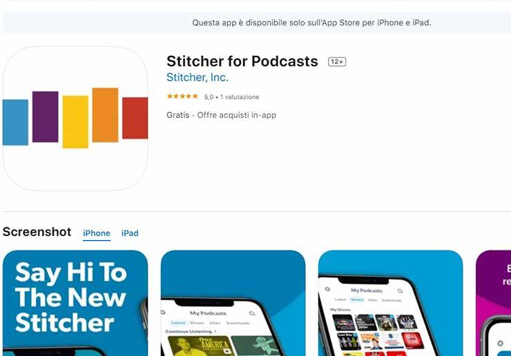 stitcher app podcast