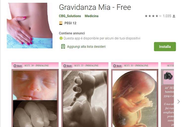 app gravidanza