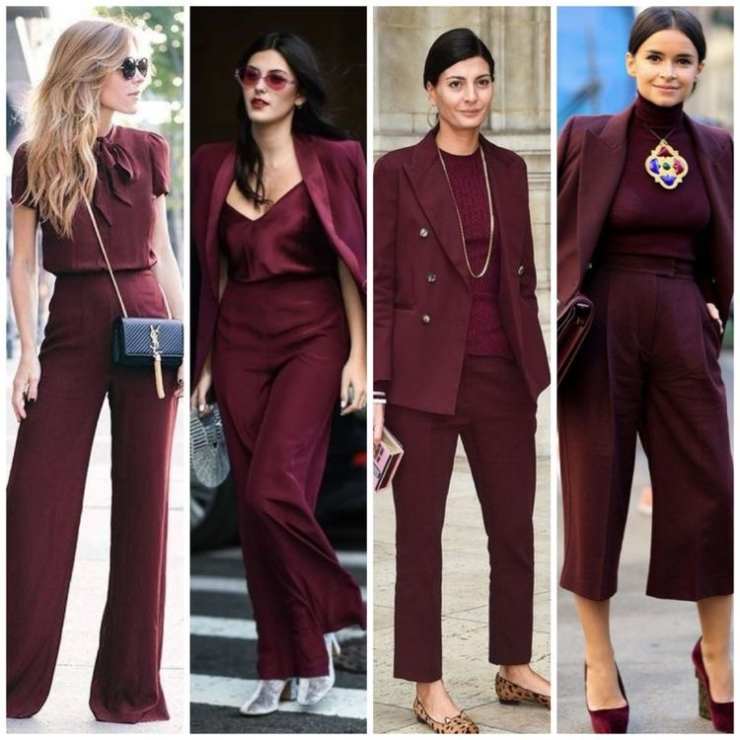 Outfit Bordeaux autunnali.