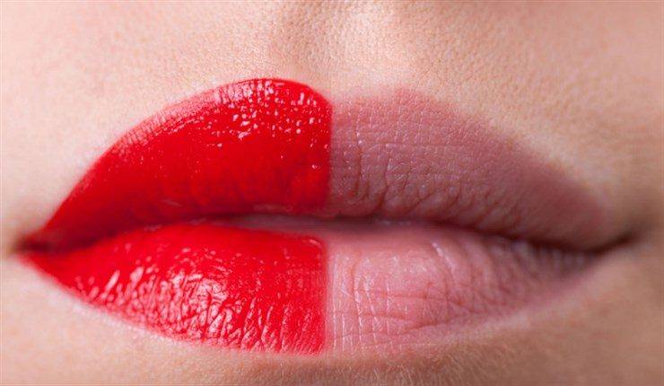 labbra rossetto rosso
