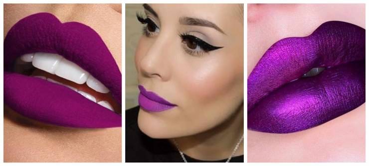 Very Peri Makeup Collage 