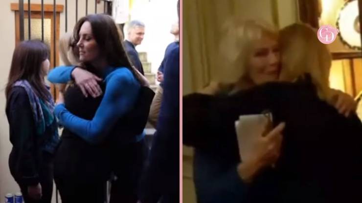 Kate e Camilla abbracci