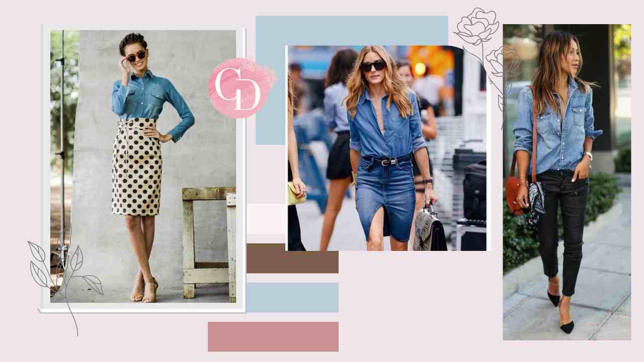 abbinare camicia di jeans