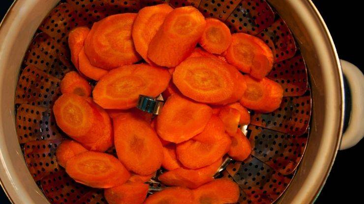dimezzare cottura carote