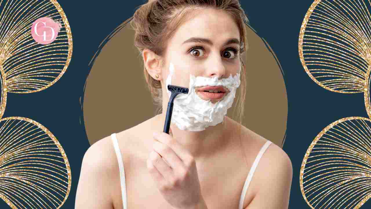 donna con crema depilatoria