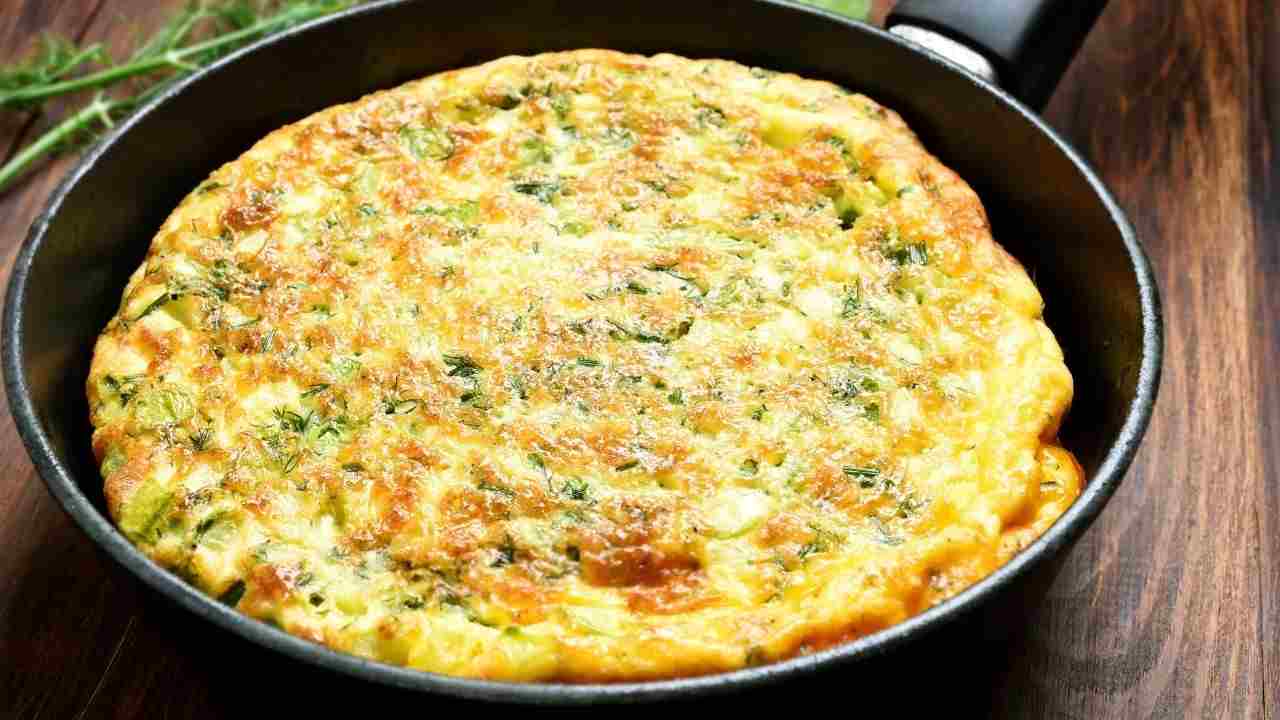 frittata attaccata padella