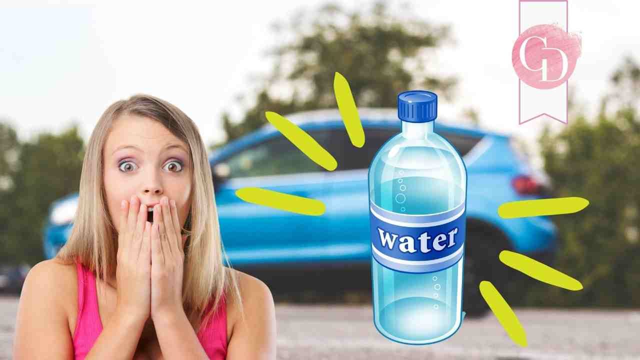 pericoloso lasciare bottiglie in auto