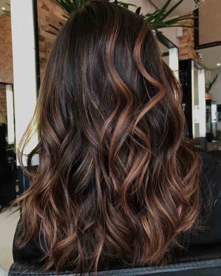 Balayage cioccolato e caramello