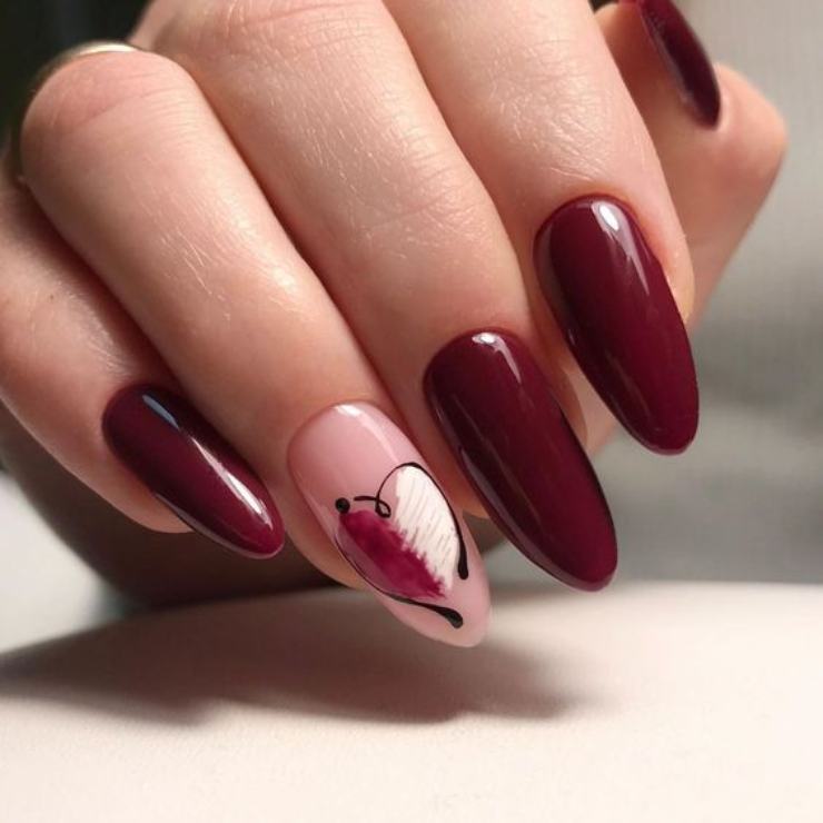 nail art bordeaux