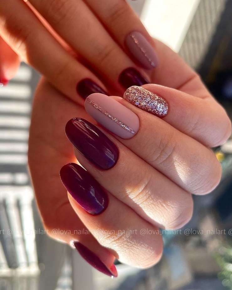 nail art bordeaux