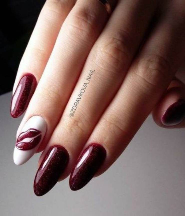 nail art bordeaux