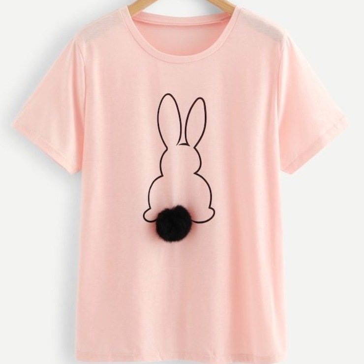 Maglietta con coniglio stilizzato 27-1-23.