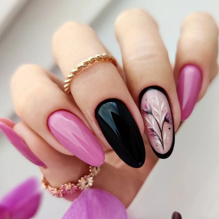 ongles printemps fleurs 