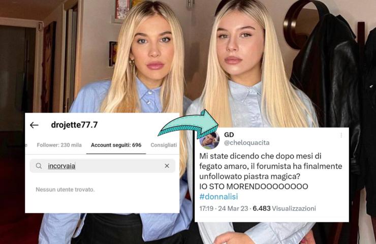 Eoardo unfollowa le sorelle Incorvaia