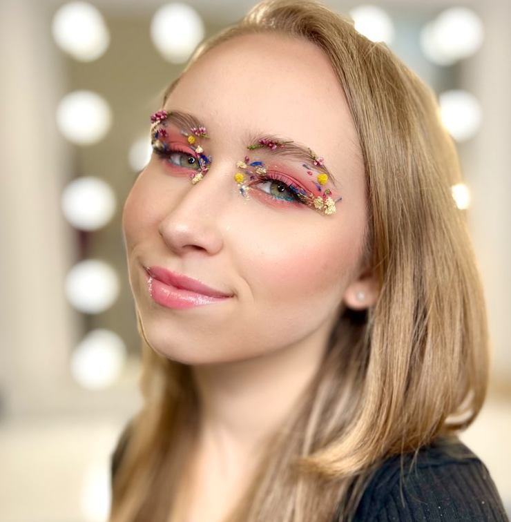 make up primavera fiori secchi