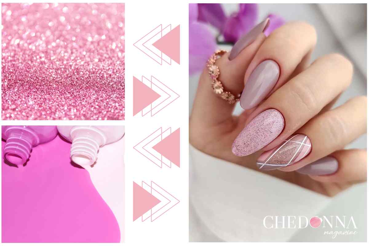 nail art printemps paillettes 