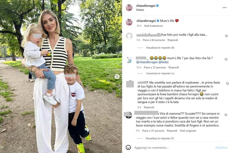 chiara ferragni vita da mamma haters