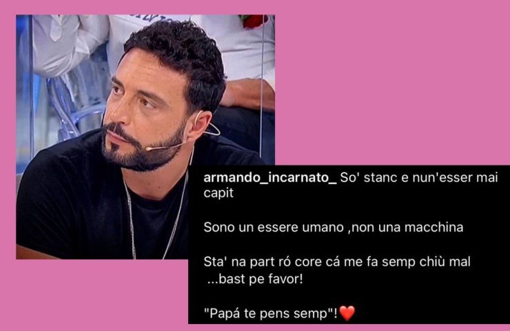 armando incarnato si sfoga sui social