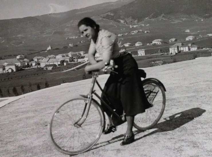 Caterina Rigoni Boemo in bicicletta