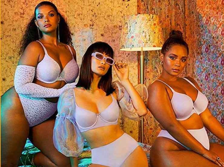 modelle lingerie collezione Fenty Rhianna