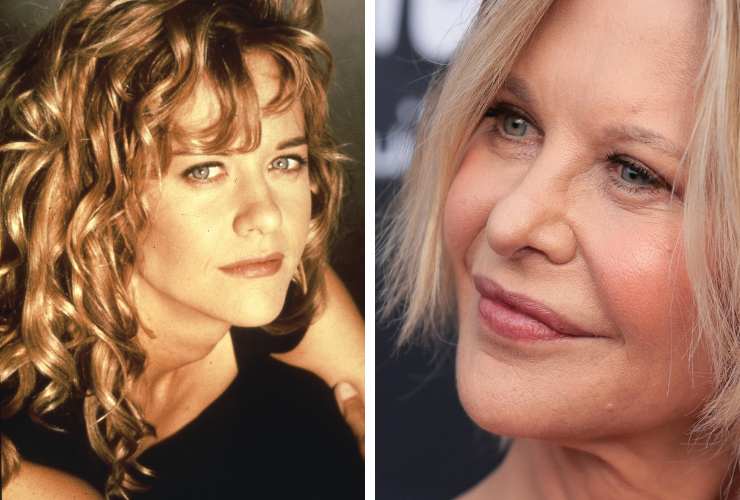 Meg Ryan negli anni '90 e oggi