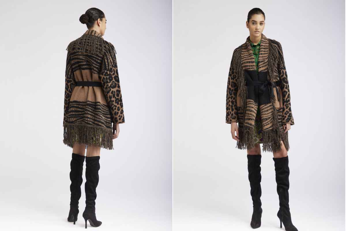 Cardigan con frange Cafènoir tra le tendenze moda autunno inverno