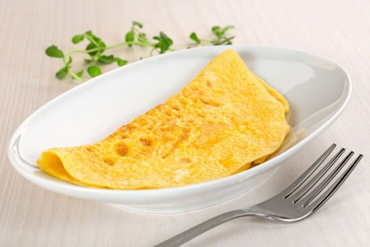 Omelette nel piatto 