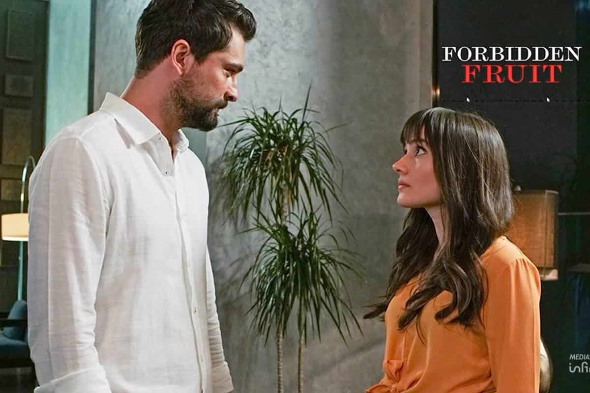 Alihan e Zeynpe discutono in una scena di Forbidden fruit