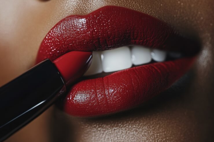 labbra rossetto rosso 