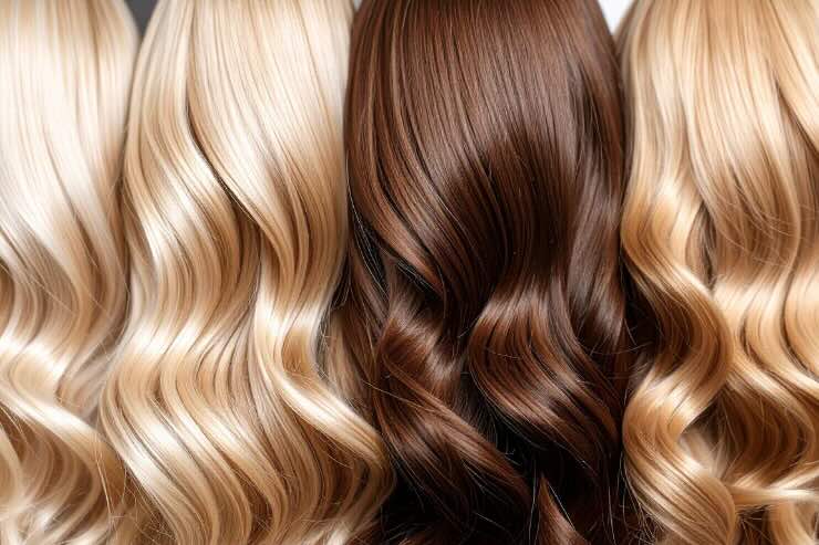 capelli biondi e castani