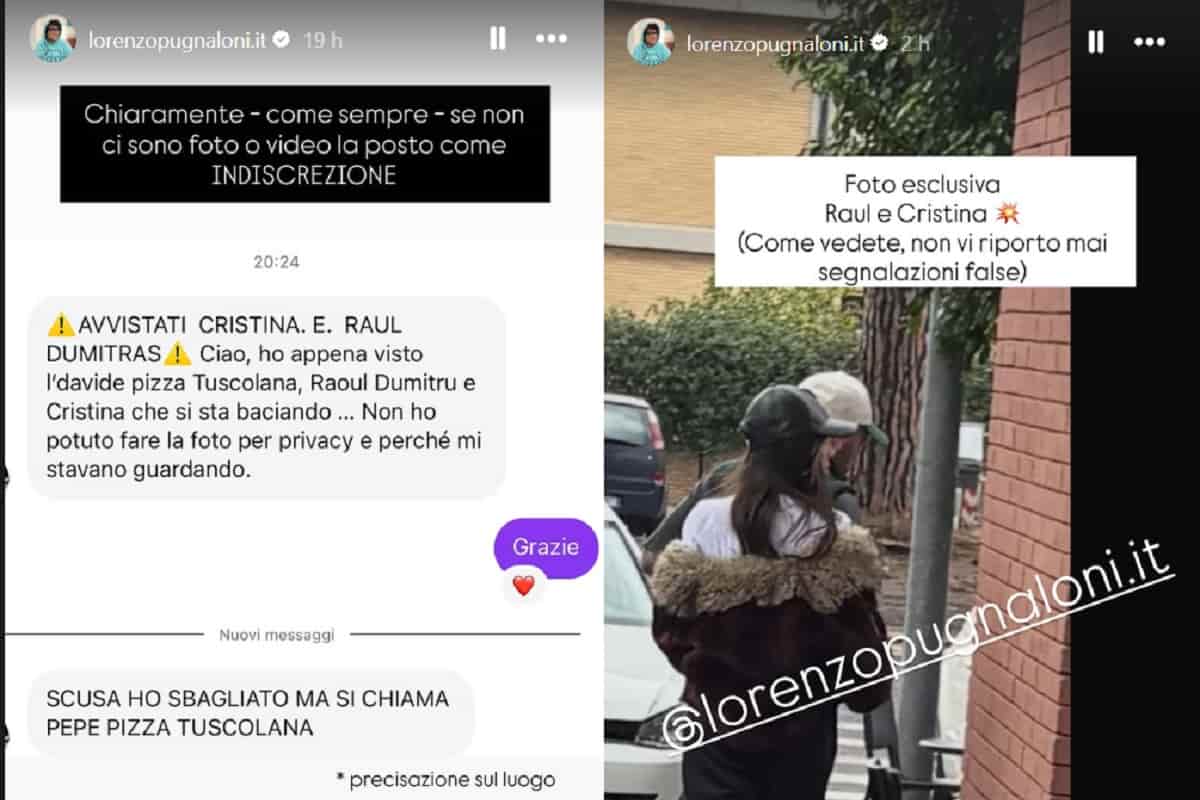 raul dumitras e cristina ferrara insieme in una segnalazione